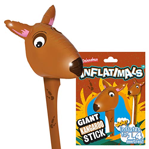 Inflatimals Animales inflables - Canguro de Deluxebase. Juguete Inflable Gigante con Lindo diseño Animal. Excelente Regalo para niños o como artículo Decorativo en Fiestas Infantiles