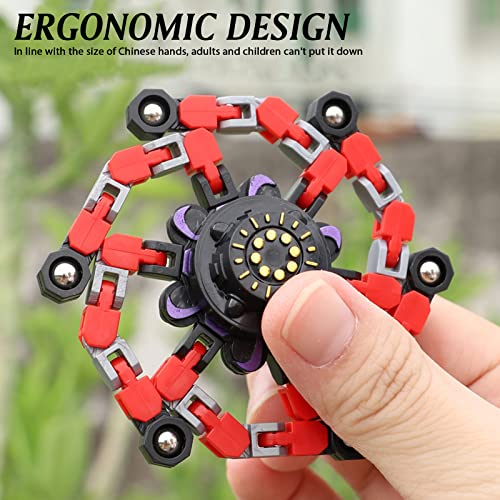 InLoveArts Juguetes Fidget Spinners de mano, juguetes torcidos y deformados, juguete complicado, transformable, juguete sensorial divertido para niños y adultos (un azul)