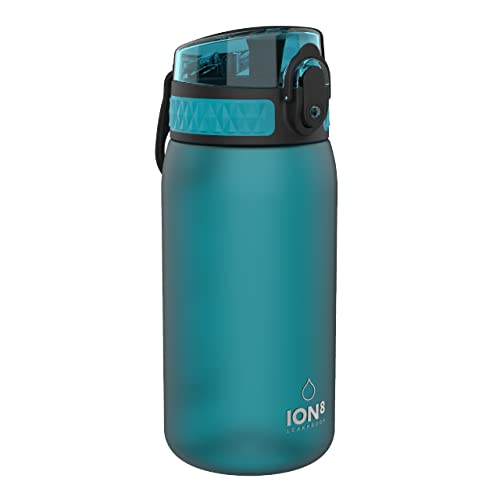 ion8 Botella Agua Niños Sin Fugas, Sin BPA, Monos, Aqua