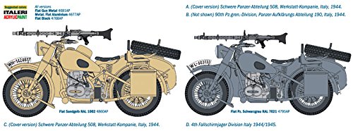 Italeri 7403 – 1: 9 "Deut Militar Motocicleta con Aspecto Carro