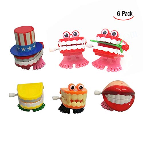 iwobi 6 Pcs Diente de Salto del bebé Juguete de Cuerda de Salto de Dientes Juguete Educativo Dental Divertidos Juguetes del Regalo