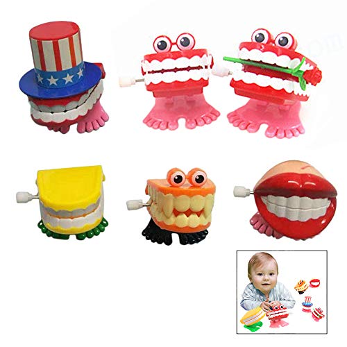 iwobi 6 Pcs Diente de Salto del bebé Juguete de Cuerda de Salto de Dientes Juguete Educativo Dental Divertidos Juguetes del Regalo