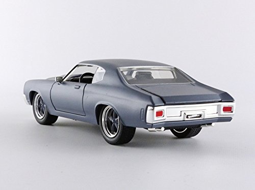 Jada Toys 97835G - Chevrolet Doms Chevelle SS Fast and Furious - Escala 1/24, Color Gris Mate