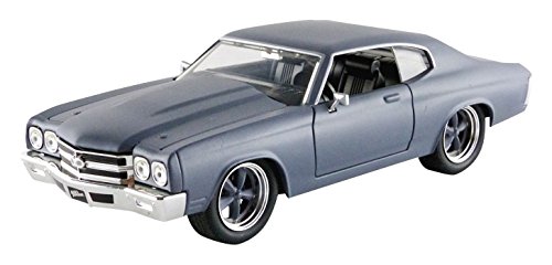 Jada Toys 97835G - Chevrolet Doms Chevelle SS Fast and Furious - Escala 1/24, Color Gris Mate