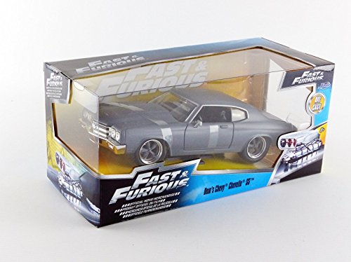 Jada Toys 97835G - Chevrolet Doms Chevelle SS Fast and Furious - Escala 1/24, Color Gris Mate