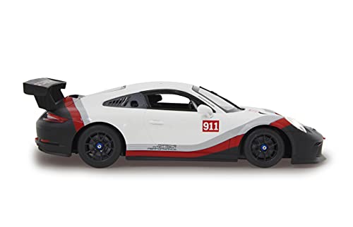 Jamara 405153-Porsche 911 GT3 Cup 1:14 Licencia Oficial Porsche Coche de Radio Control, Color Blanco (405153)