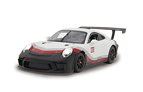 Jamara 405153-Porsche 911 GT3 Cup 1:14 Licencia Oficial Porsche Coche de Radio Control, Color Blanco (405153)