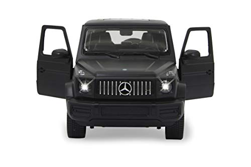 Jamara 405176 Mercedes AMG G63 1:14 Negro 2,4 GHz Licencia Oficial, hasta 1 Hora de Tiempo de conducción a Aprox. 11 km/h, Detalles Perfectamente imitados, Acabado