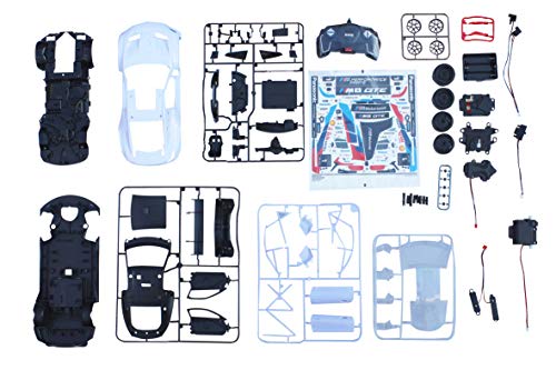 JAMARA BMW M8 GTE 403130 - Juego de construcción (Escala 1:18, 2,4 GHz, se colocan Las Piezas, no Necesitan Herramientas o Pegar, Interior detallado, Apertura Manual)