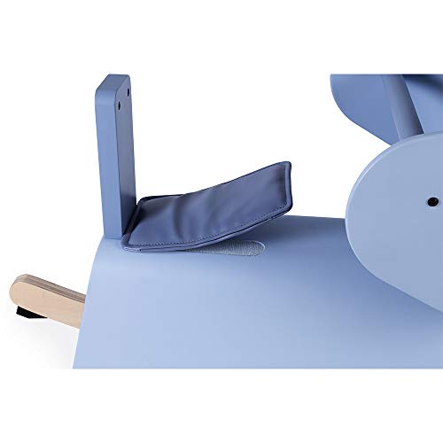 Janod - Elefante Balancín de Madera - Juguete para Niños - Desarrolla el Equilibrio - Sistema Antivuelco, Reposapiés, Sillín Desmontable y Protección de Seguridad - A partir de 1 Año, J08024