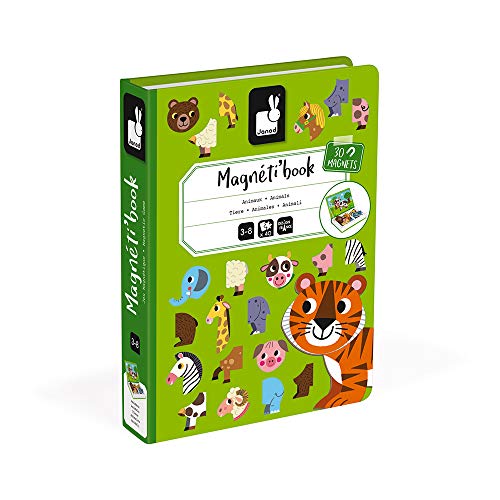 Janod - Magneti'Book Animales Juego Educativo, Multicolor (J02723)