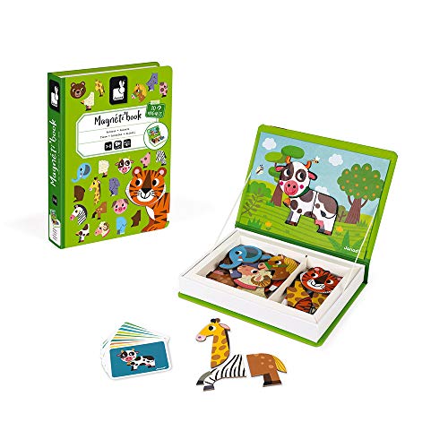 Janod - Magneti'Book Animales Juego Educativo, Multicolor (J02723)