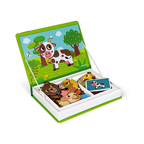 Janod - Magneti'Book Animales Juego Educativo, Multicolor (J02723)