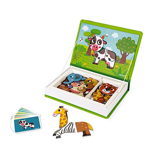 Janod - Magneti'Book Animales Juego Educativo, Multicolor (J02723)