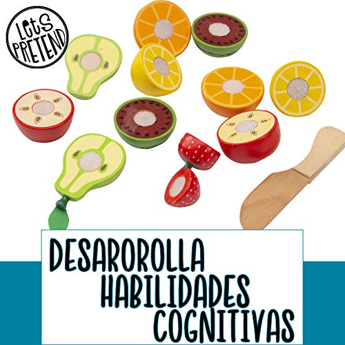 Jaques de Londres Alimentos de Juguete juegan a la Comida de Madera Alimentos de Juguete - Accesorios Cocina Juguetes - Juguetes de Madera Juguetes niños 2 3 4 5 años Juguetes Montessori