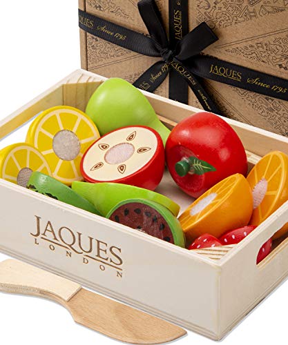 Jaques de Londres Alimentos de Juguete juegan a la Comida de Madera Alimentos de Juguete - Accesorios Cocina Juguetes - Juguetes de Madera Juguetes niños 2 3 4 5 años Juguetes Montessori