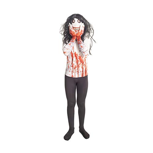 Jeff la Killer Kids Monster Morphsuit Disfraz – Tamaño pequeño (91cm-104cm)