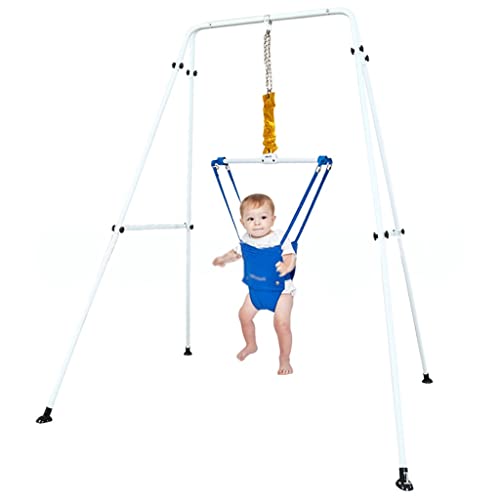 Jersey de puerta de bebé con estante colgante, infantil Fitness Rack Puertas de bebé Puertas y Bouncers Hang Swing Jump Ejercitor for niños pequeños juguetes infantiles Interior al aire libre, 120 * 1