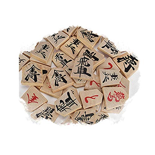 JHSHENGSHI Madera Japón Shogi 27 * 25 * 5cm 40 Unids/Set Damas Internacionales Plegable SHO-gi Ajedrez Mesa de Juego Juguete Regalo Niños Casual Puzzle Party (Entretenimiento Intelectual)