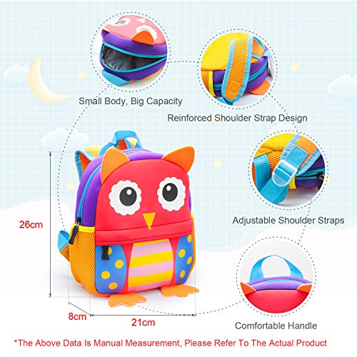 JINYJIA Mochila para Niños, Animales Bolsa Preescolar Mochila, Escuela Mochilas Infantiles, Dibujo de Animal Lindo, para Niñas & Niños de 2-5 Años (Tigre)