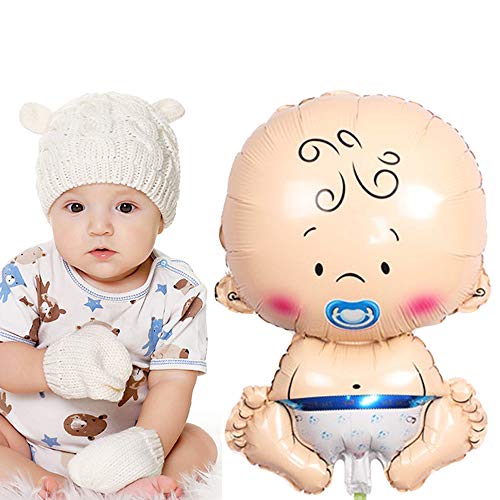 JKJF Boy Girl Party Decoración Baby Shower Decoración Baby Shower Globos Baby Ballon Baby Ballon Chupete Baby Ballon para Gender Reveal Party Baby Nochebuena Party - Gran 6 unidades