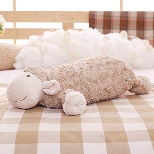 JMHomeDecor Almohada Cojín Juguetes De Peluche Divertido Oveja Linda Cojín Suave Y Cómodo Muñecos De Peluche Bebé Niños Regalo De Dibujos Animados Blanco/Gris-30_Cm_Sheep_A_58Cm