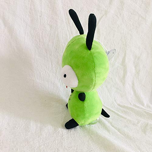 JMHomeDecor Juguetes De Peluche para Niñas 25Cm 3D Ojos Saltones Green Alien Invader Perro De Peluche De Juguete