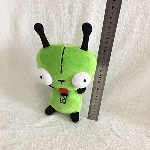 JMHomeDecor Juguetes De Peluche para Niñas 25Cm 3D Ojos Saltones Green Alien Invader Perro De Peluche De Juguete