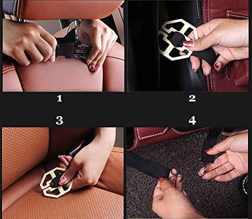 JNMDLAKO Organizador de Coche con múltiples Bolsillos Fundas traseras de Asiento de Coche de Servicio Pesado Protector de tapicería de Asiento de Coche Impermeable Universal - Paquete de 2