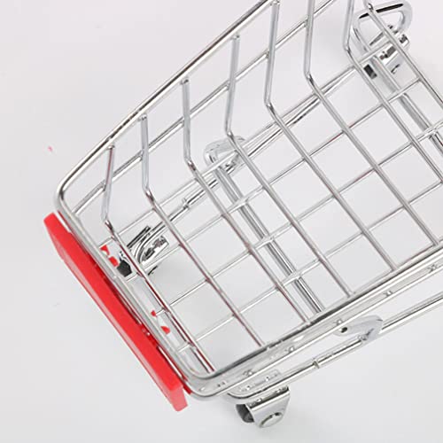 jojofuny 3 Unids Mini Carritos de Compras Juguete Carrito de La Compra Supermercado a Mano Compras Comprar Carros de Juguete para Niños Pequeños Niños Cocina Fingir Juego