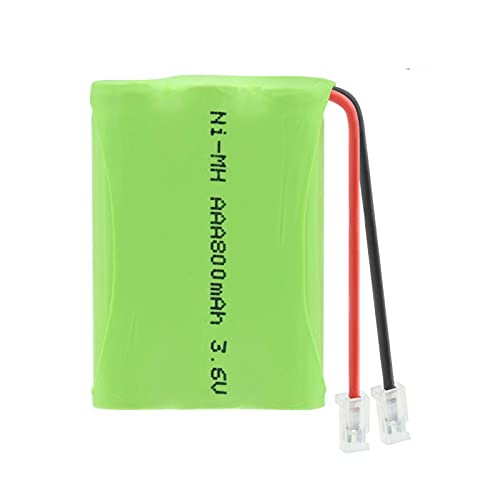 josiedf Batería AAA Ni Mh De 3.6v 800mah, Grupo De Paquete Recargable con Conector Universal para Juguetes EléCtricos De Coche Modelo De Barco RC