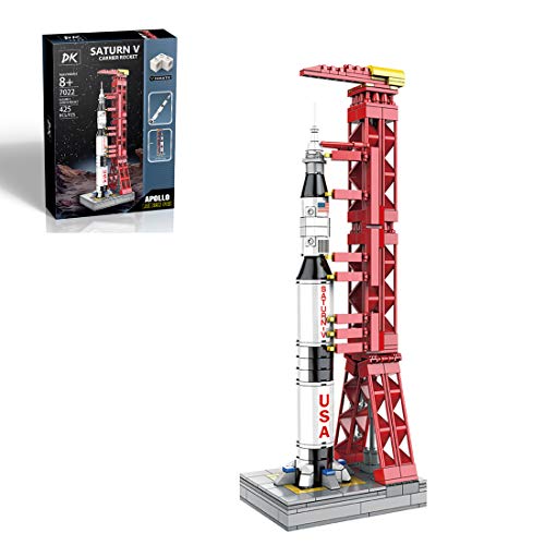 JOYFLY 425 piezas de construcción para cohete espacial Apollo Project Lunar Saturn V Carrier Rocket compatible con Lego