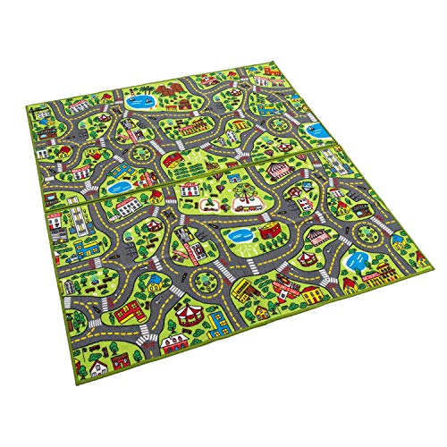 JOYIN 2 Pack 80x150cm de Alfombras de Juego Vida en la Ciudad para Niños Más de 3 Años