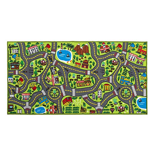 JOYIN 2 Pack 80x150cm de Alfombras de Juego Vida en la Ciudad para Niños Más de 3 Años