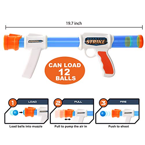 JOYIN Juego de Pistola de Juguete con Bola de Espuma con Objetivo de Tiro de pie, Pistolas de Juguete con Bola de Espuma, 24 Bolas de Espuma, Juego de Disparos para niños en Interiores