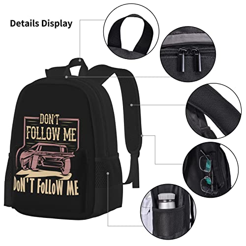 Juego de 3 bolsas escolares para niños y niñas, no me sigas Im Lost Too School Mochila+Fiambrera aislada+Estuche para lápices para adolescentes, niños de 17 pulgadas, mochila