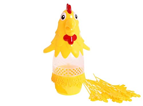 Juego de arcade familiar Chicken Pluck Yellow para niños a partir de 3 años y adultos, juguete creativo para 2-4 jugadores