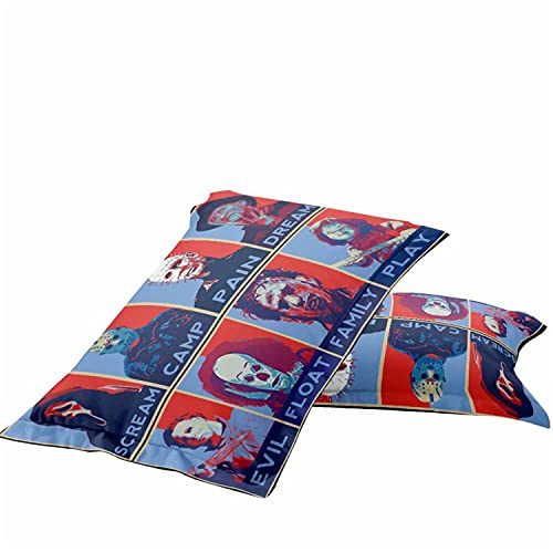 Juego de cama infantil Crime Thriller Maldición de Chucky Thriller - Juego de cama infantil con impresión HD, 1 funda de edredón y 2 fundas de almohada (Chucky3, 135 x 200 cm + 50 x 75 cm x 2)