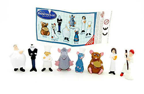 Juego de figuras originales de la película Ratatouille más folleto (idioma español no garantizado).