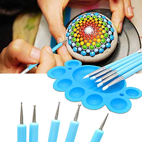 Juego de herramientas de arte de 35 piezas Mandala Dotting Tools, para pintar rocas Mandala Painting Dotting Sotcil Dot Mandala Kit Nail Art