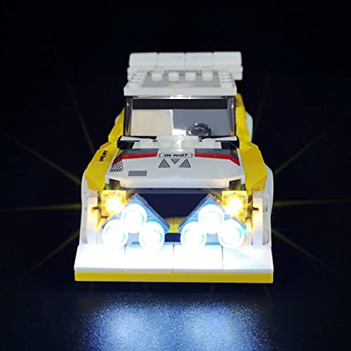 Juego de iluminación LED HAMM para LEGO Speed Champions 1985 Audi Sport Quattros S1 76897 – Juego de iluminación LED compatible con Lego 76897 (solo incluye LED, no incluye kit de Lego)