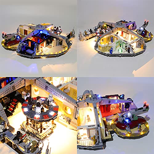 Juego de Luces Utilizado para (Star Wars Betrayal at Cloud City) Modelo de Bloques de construcción - Juego de Luces Compatible con Lego 75222 (Solo Kit de Luces Incluido)