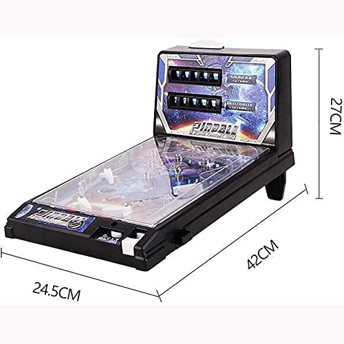 Juego De Pinball para Niños Mini Pinball Toy ,Pinball Espacio Super,Máquinas Recreativas Retro con Luces Y Sonidos,Juego Máquina De Pinball Puzzle para Padres E Hijos,Regalos De Cumpleaños