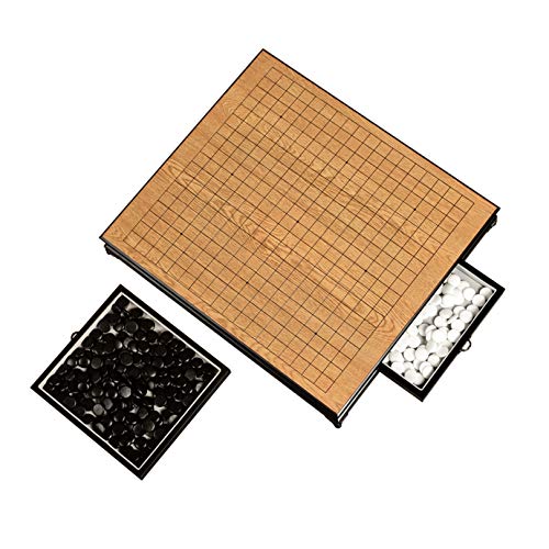 Juego de Tablero de ajedrez Go con Piezas de ajedrez de cómoda Tienda de cajones para Principiantes y Jugadores de Go Chess