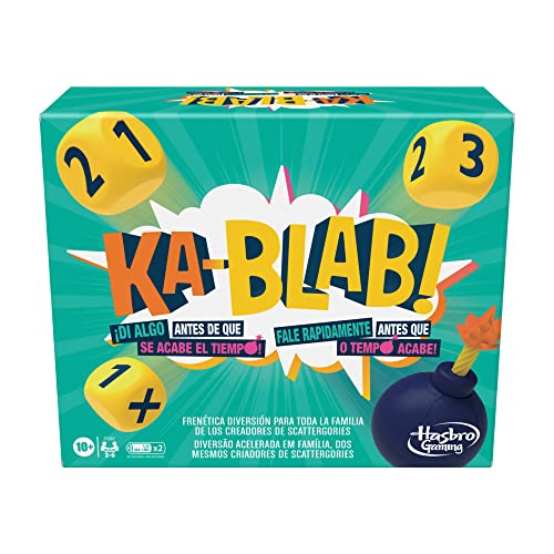 Juego KaBlab! - para familias, niños y Adolescentes de 10 años en adelante - Juego para 2-6 Jugadores - De los Creadores de Scattergories