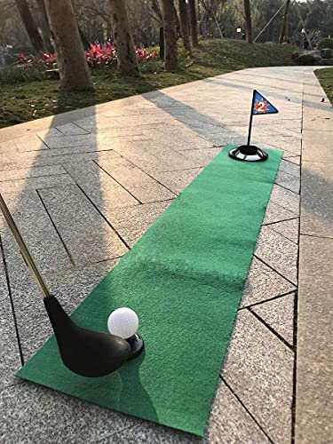 Juego portátil de palos de golf para niños, alfombrilla de bandera de juguete, pelotas de práctica de golf, 29 piezas, juego de golf deportivo para interiores y exteriores para niños con mochila