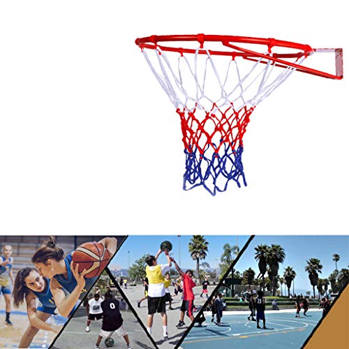 Juguetes de baloncesto Toy Baloncesto Hoop Colgando Baloncesto Mueble Mueble Malta Hoop RIM para al aire libre interior Muy duradero Baloncesto de Baloncesto Aro marco de acero pesado canasta de balon