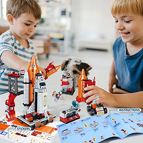 Juguetes de Cohetes para niños, Bloques de Tecnología Aviones Espaciales Juguetes de Construcción de 6 7 8 9 10 11 12 años Regalo para niños