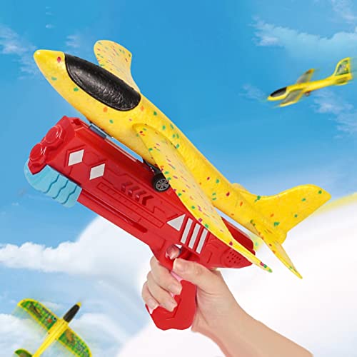 Juguetes De Lanzamiento De Avión, Juguete De Avión De Catapulta De Burbujas, Juguetes Voladores De Catapulta De Burbujas Al Aire Libre, Modelo De Avión De Espuma, Pistola, Juego De Disparos, Juguete