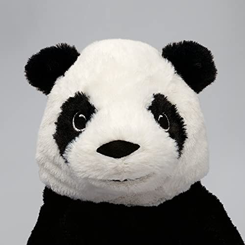 Juguetes de Peluche Panda Peluche Animal Toys Simulación Rellena Muñecas De Ike A Peluche Panda Bear Toy Relleno Suave Juguete Niños Regalo De Cumpleaños Jrino (Color : Black, Height : 35cm)